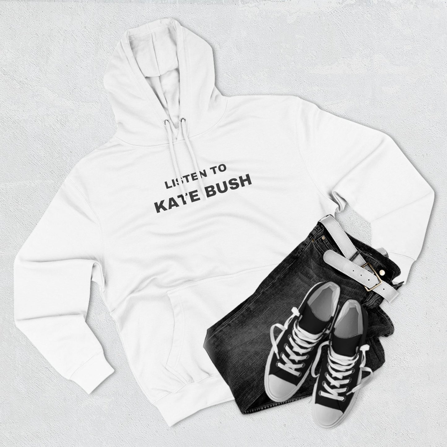 Listen To Kate Bush Three-Panel Fleece Hoodie