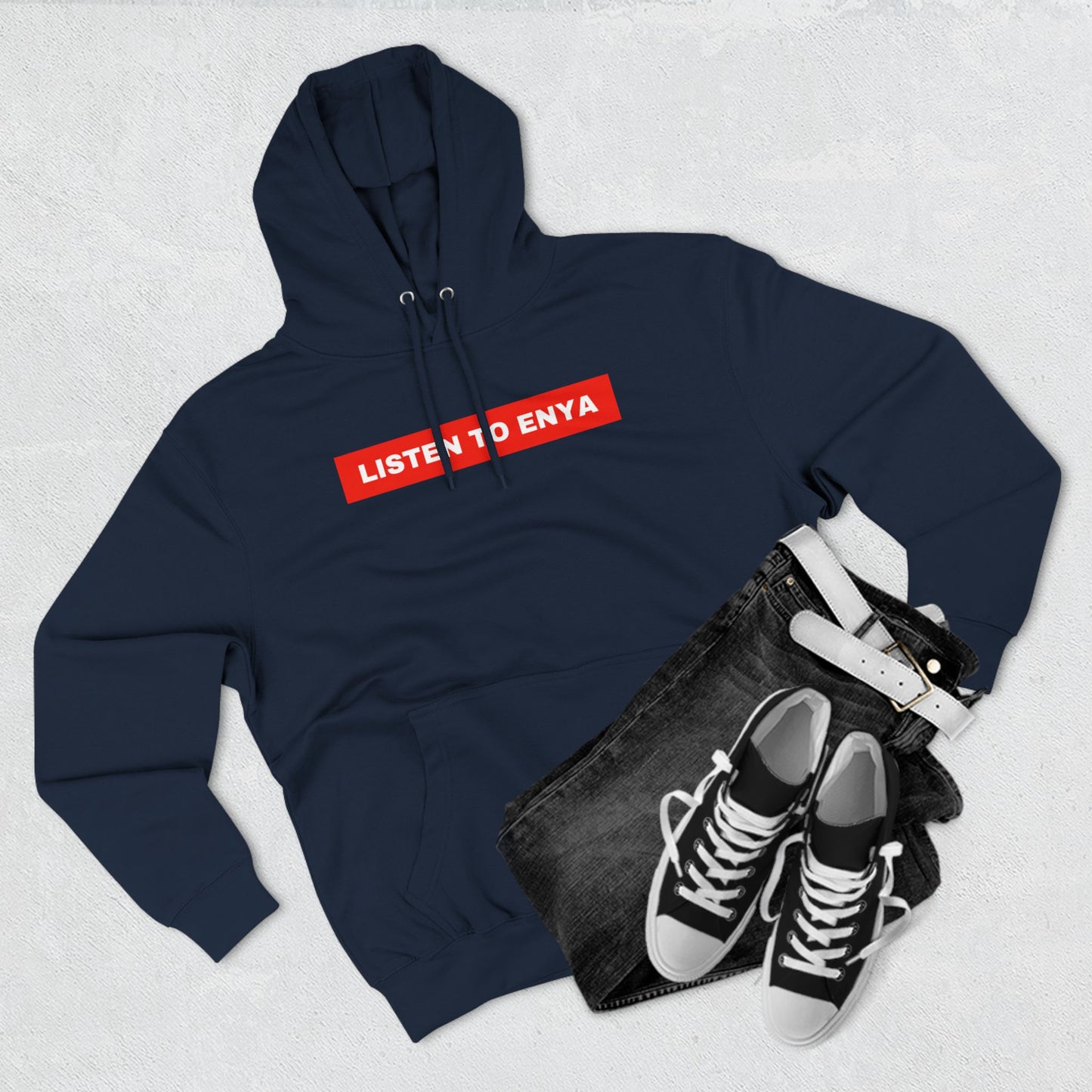 Listen to Enya Three-Panel Fleece Hoodie